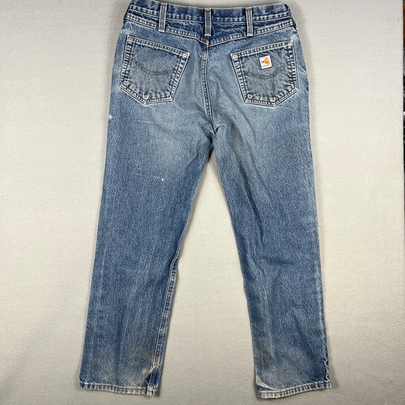 Carhartt Flame Resistant Relaxed Fit Jeans‎ 34x30 FRB004 Work Construction Denim - Picture 2 of 16